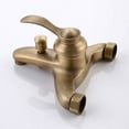 thumbnail image 5 of Hand Shower Flexibility, Vintage Bathtub Faucet with Ceramic Spool and Solid Brass Construction for Easy Installation, 5 of 5