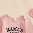 thumbnail image 4 of mgoYE Infant Baby Girl Fall Outfit Sweatshirt Romper Daddy's Girl Long Sleeve Jumpsuit Newborn Clothes(Light Pink,3-6 Months), 4 of 7