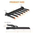 thumbnail image 6 of Aoile 5400lbs Pallet Forks, 68" Clamp on Pallet Forks with 7 Fork Configuration for Loader Bucket Skid Steer, 6 of 7