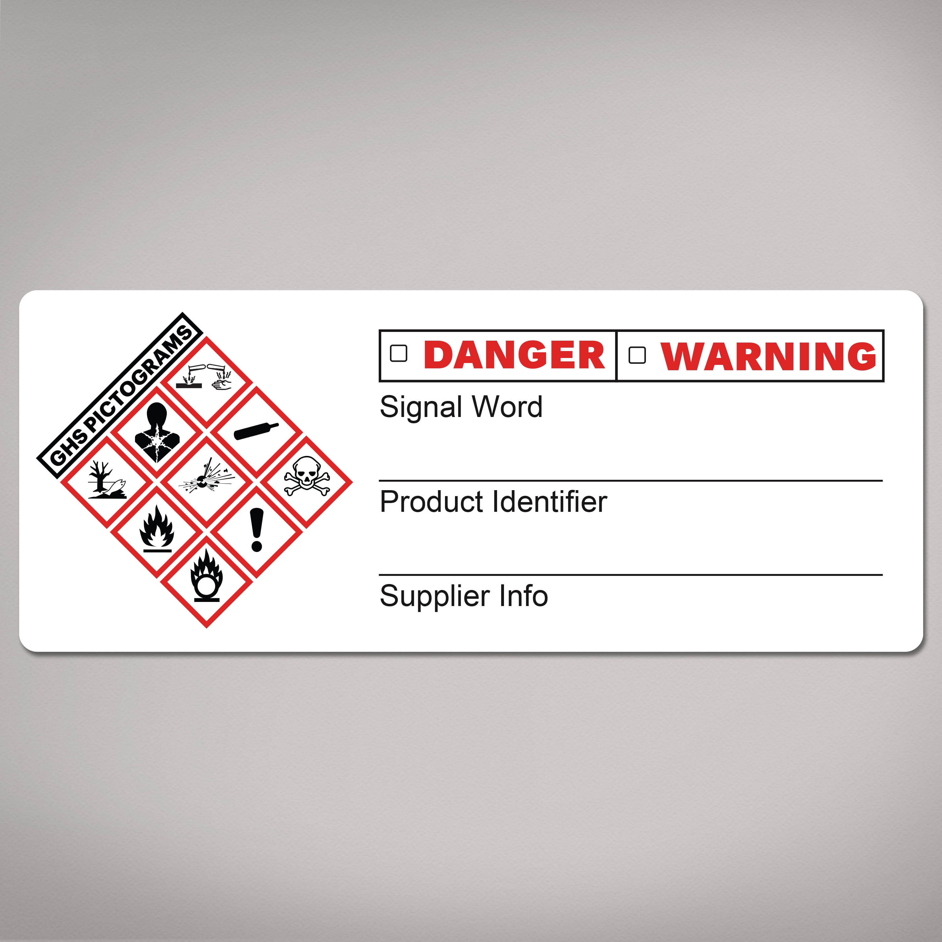 Avery GHS Secondary Container Labels, Waterproof, Chemical Resistant