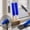 2Pcs Blue, variant on Bendable Microfiber Head, Reusable Dust Remover for Electric and Blind, Washable Fan Cleaner Brush for Air Vents, Curtains, Home & Car Dust Removal