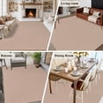 thumbnail image 6 of Brown Area Rugs 5x8 for Living Room, Farmhouse Solid Brown Color Modern Art Non Slip Washable Rug Runner, Low Pile Indoor Floor Carpet Mat Bathroom Rugs for Bedroom, Kids Room, 6 of 9