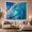 Surf Wave, variant on Barrel Wave with Golden Sunset Over Turquoise Ocean, Dramatic Coastal for Ocean Lovers, Seascape Wall Art, Housewarming Gift, Tapestry Wall Hanging for Bedroom and Living Room
