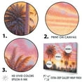 thumbnail image 3 of Designart "Radiant Sunset Among The Palm Trees V" Palms & Palm Trees Floater Framed Wall Art Prints, 3 of 5