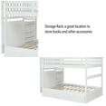 thumbnail image 6 of Full Over Full Bunk Bed with Twin Size Trundle and Stairway Convertible to Separate 2 Beds Full-Length Safety Guard Rail No Box Spring Needed, 6 of 7