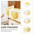 thumbnail image 4 of Foldable Fabric Storage Bin With Handle Collapsible Basket Box Storage With Lid Organizer Watercolor Bckground, 4 of 7