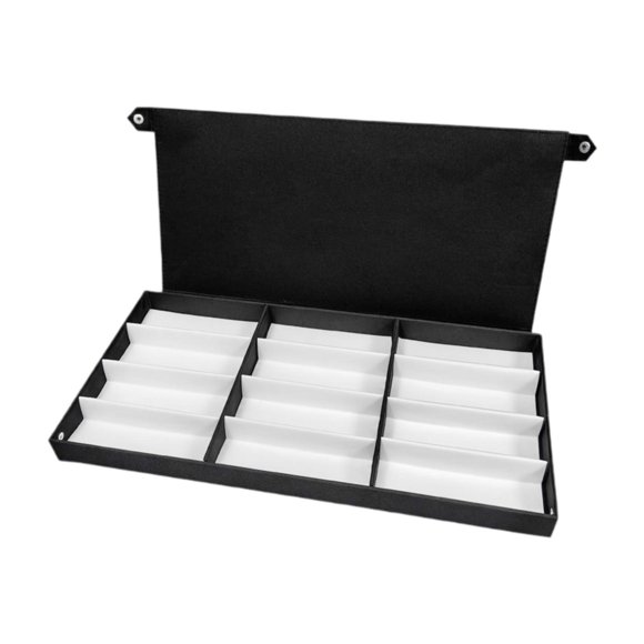 Caja de exhibición de gafas Organizador de gafas de sol Soporte de exhibición de gafas de sol universal de 12 rejillas Estuche de gafas Bandeja de