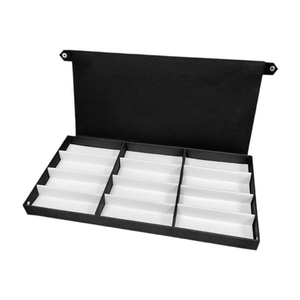 Caja de exhibición de gafas Organizador de gafas de sol Soporte de exhibición de gafas de sol universal de 12 rejillas Estuche de gafas Bandeja de