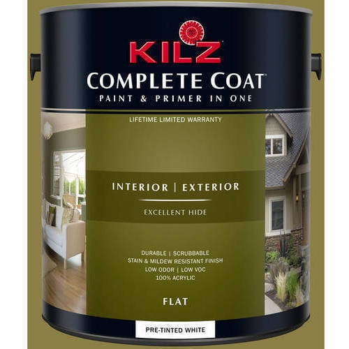Olivery, KILZ Complete Coat Interior/Exterior Paint & Primer in One, 