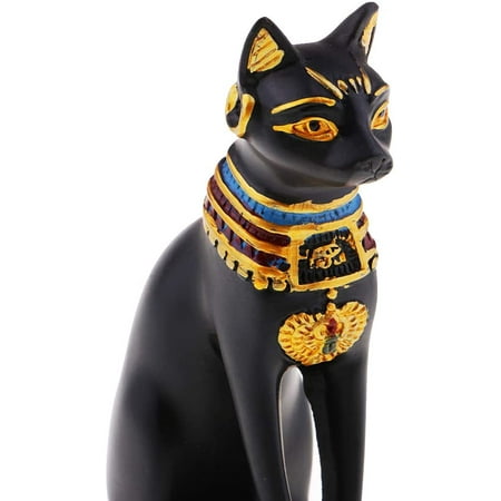 Statue De Chat De La Mythologie Egyptienne 4 Bast Bastet Deesse De La Musique De La Joie Et De La Danse Noir Comme Decrit Walmart Canada