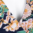 thumbnail image 4 of Vestido largo Zulema con escote en V para mujer marino XL, 4 of 8