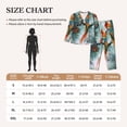 thumbnail image 4 of Fotbe Colorful Birds Pine Branch Pattern Long Sleeve Pajama Set for Women,Sleepwear Set,2-piece Loungewear Set,Soft PJs Comfy Nightwear with Pockets -XX-Large, 4 of 7