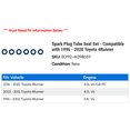 thumbnail image 2 of Spark Plug Tube Seal Set - Compatible with 1996 - 2020 Toyota 4Runner 1997 1998 1999 2000 2001 2002 2003 2004 2005 2006 2007 2008 2009 2010 2011 2012 2013 2014 2015 2016 2017 2018 2019, 2 of 2