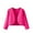 Hot Pink, variant on MeetoTime Kids Long Sleeved Knitted Cardigan Casual Loose Solid Color Short Coat for Baby Girls 4-8 Years
