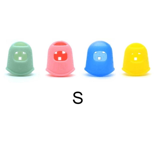 Ctnporpo Protecteur de Bout de Doigt en Silicone Antidérapant pour Instruments à Cordes Guitare Capuchons de Doigts pour (Lot de 20) Gants Ménagers