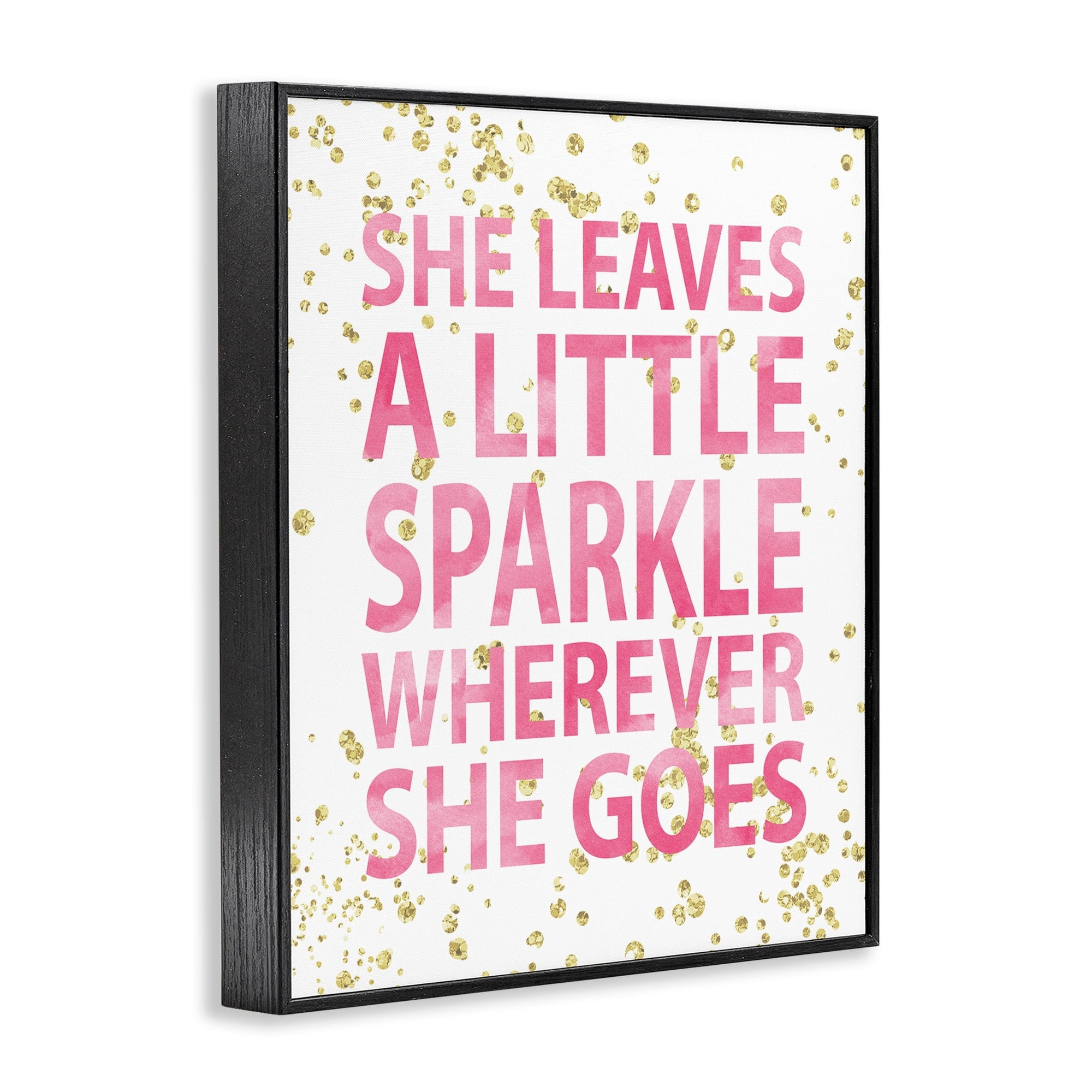 The Kids Room by Stupell She Leaves a Little Sparke Framed Wall Art by Susan Newberry Designs