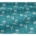 thumbnail image 5 of oneOone Viscose Jersey Fabric Arrow Sign & Check Kasuri Printed Craft Fabric BTY 60 Inch Wide, 5 of 5