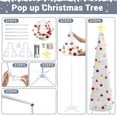 thumbnail image 4 of Árbol de Navidad HISFFOG preiluminado, 1,5 m, con 50 luces de colores, 4 of 8