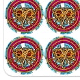 thumbnail image 2 of Flying Spaghetti Monster Stained Glass 2" Planner Calendar Scrapbooking Crafting Opaque Stickers, 2 of 6