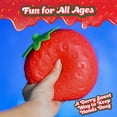 thumbnail image 3 of Squishy Large Strawberry, Gag Gifts Funny Adult, Giant Stress Ball, Fidget Sensory Toy for Kids, ADHD Toys, 3 of 3
