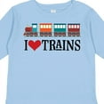 thumbnail image 4 of Inktastic I Love Trains Boys or Girls Long Sleeve Toddler T-Shirt, 4 of 5