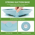 thumbnail image 6 of Askmuse Stainless Steel Baby Plate with Suction: Toddler Plate with Removable Silicone Sleeves, Food Grade Stainless Steel Kids Plate 220℃, Blue, Gray, 2 Pack, 6 of 6