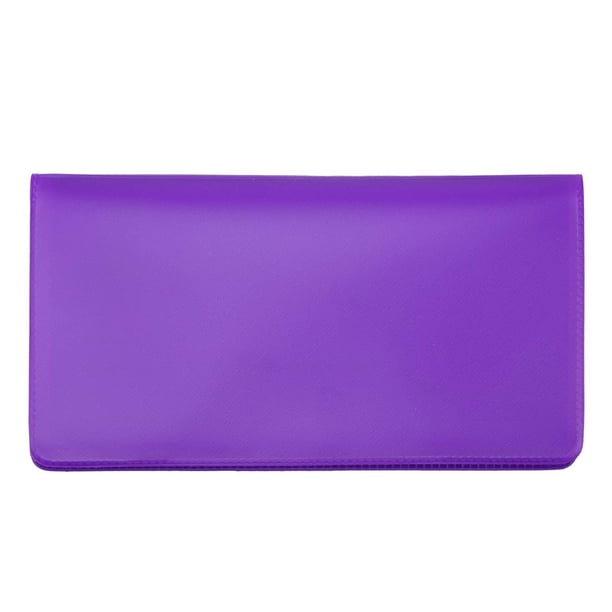 Purple Vinyl Checkbook Cover, Top Tear Personal Vinyl Checkbook Cover ...