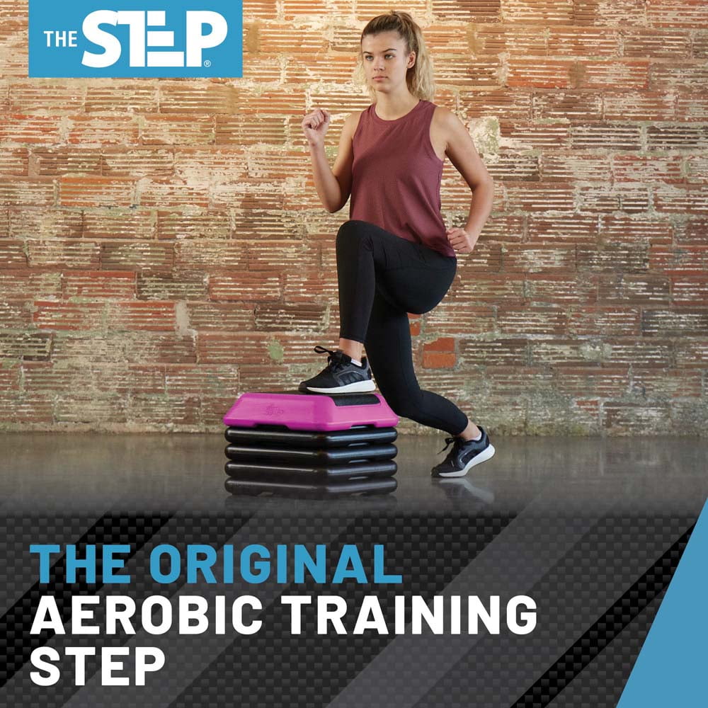 The Step High Step Platform with Four (4) Risers - Pink