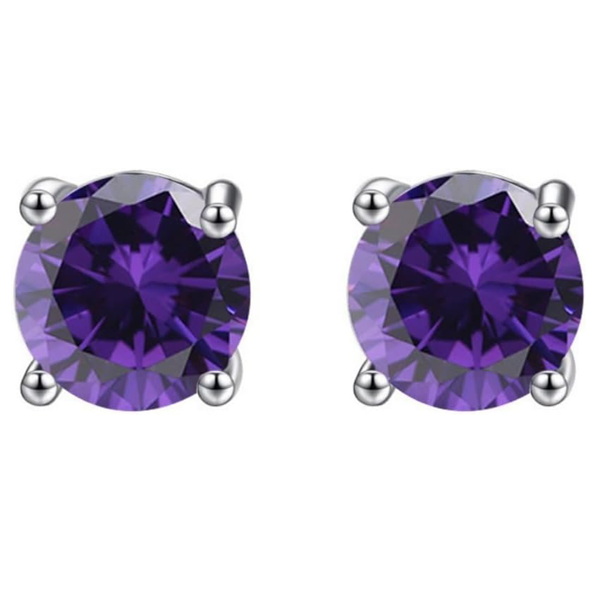 9ct Yellow Gold & 3mm Gemstone Stud Earrings – Choose Amethyst, Garnet, Peridot, Sapphire, Topaz