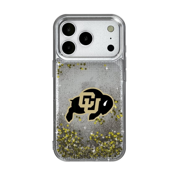 Colorado Buffaloes Linen Logo iPhone Glitter Case