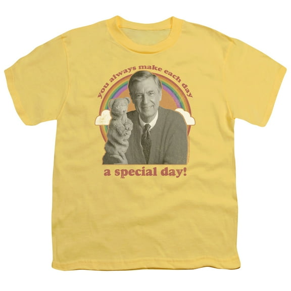 Mister Rogers A Special Day Youth 18/1 T-Shirt Banana
