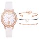 thumbnail image 1 of Reloj de pulsera para mujer de cuero con esfera verde cuadrada a la moda para mujer, conjunto de pulsera de cuarzo Wmkox8yii gfajkfgbkjabf2026, 1 of 1