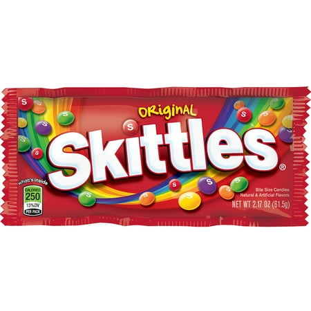 Skittles, Original Chewy Candy, 2.17 Oz
