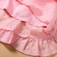 thumbnail image 6 of Fesfesfes Pink Cute Princess Dress Parent-child Dress V-neck Irregular Swing Holiday Mother-daughter Family Matching Dress Mommy And Me Boho Beach Dress, 6 of 6