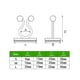 thumbnail image 2 of Clips Para Accesorios De Plantas Trepadoras, Clips Adhesivos Para Enredaderas De Jardín, Soporte Fijo Para Enredaderas De Pared 50 Uds. Serendint HA040587-01, 2 of 6