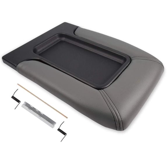PIT66 Center Console Armrest Kit Light Grey Fit for 1999-2007 Silverado Avalanche Suburban Tahoe Sierra Yukon