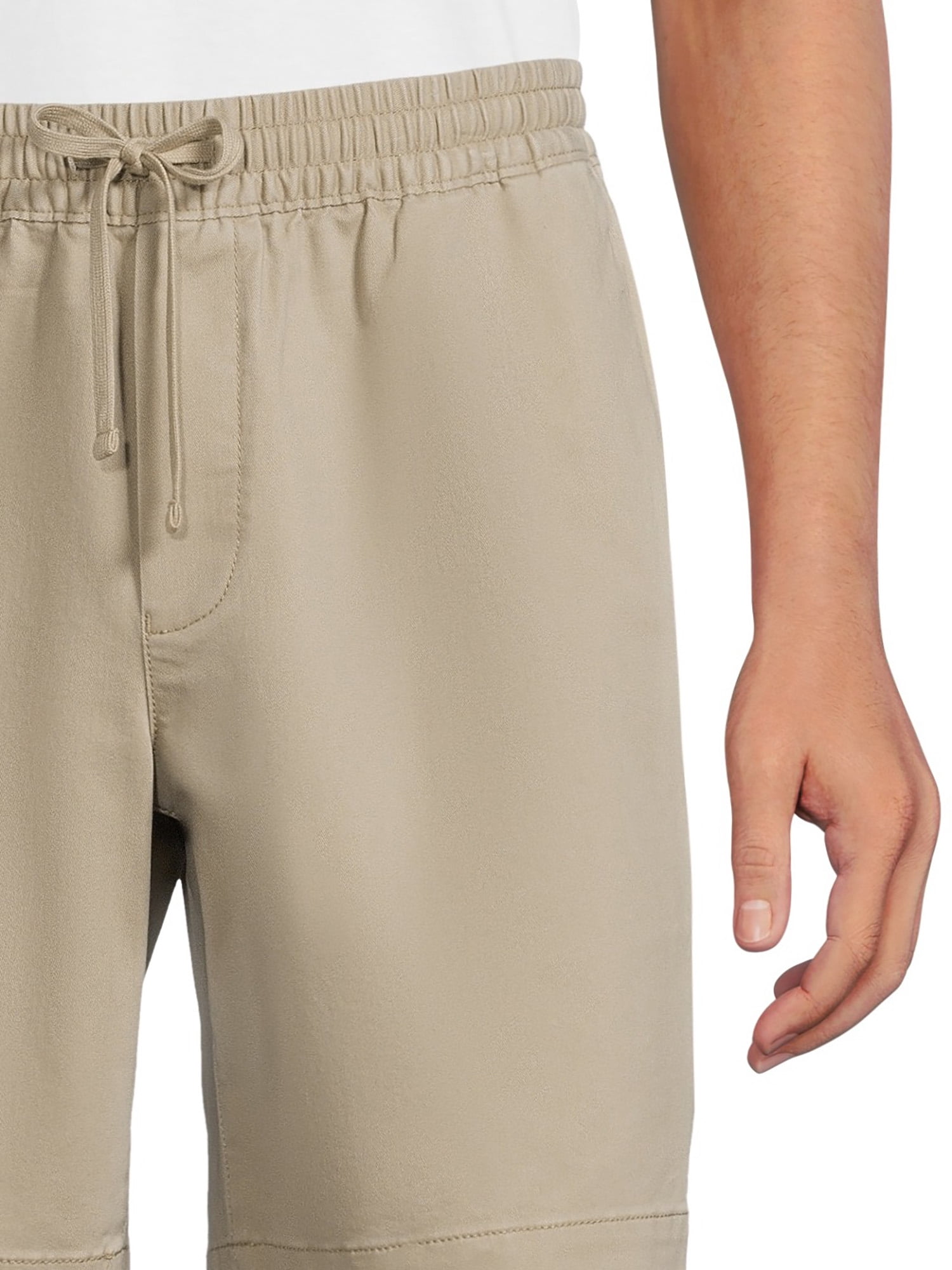 George Men's and Big Men's Twill Pull-On Shorts, Sizes S-2XL