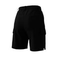 thumbnail image 6 of LEKWK Cargo Shorts for Women with Multiple Pockets High Waisted Button Front Bermuda Shorts Lightweight Cargo Pockets Straight Fit Outdoor Travel Bottoms Summer Wear Black L, 6 of 7
