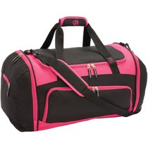 Protege 24" Sport Duffel w/ Wet/Shoe Pocket - Black w/ Pink