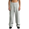 thumbnail image 5 of Vetsdori Mens Drawstring Pants Athletic Sport Pockets Pantalones Wide Leg Elastic Waist Open Bottom Breathable Casual Sports Pants for Men, 5 of 6