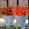 thumbnail image 4 of Flores artificiales RECUTMS, 8 paquetes, decoración dorada de otoño, 4 of 7