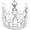 Silver, variant on Ulxkmt Silver Alloy Vintage Crown Cake Topper Tiara Cake Ornament for Wedding Baby Shower 1Pc