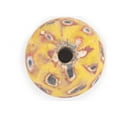 thumbnail image 3 of The Bead Chest Yellow Mosaic Jatim Java Bead (Single Bead, 20mm), 3 of 4