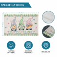 thumbnail image 6 of Easter Placemats Set of 4, Retro Farmhouse Gnomes Flowers Rabbit Eggs Plaid Placemats for Dining Table, Place Mats for Kitchen Tabletop, Waterproof Wipeable Dining Table Mats Set, 6 of 9