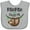 AC-Heather Grey, variant on Inktastic Pawpaw Loves Me Cute Sloth and Baby Boys or Girls Baby Bib