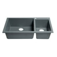 thumbnail image 5 of ALFI brand AB3319DI-T Titanium 34" Double Bowl Drop In Granite Composite Kitchen Sink, 5 of 11