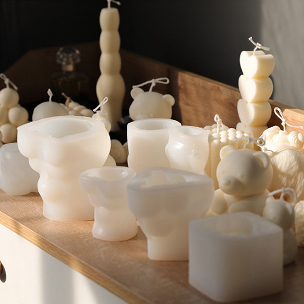 Silicone Candle Mold, Creative 3D Soap Handmade Silicone Mold for Crafting Projects