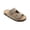 TAUPE, variant on Women’s Double Buckle Slide Sandals Adjustable Strap Comfort Footbed Casual Slip On Sandals