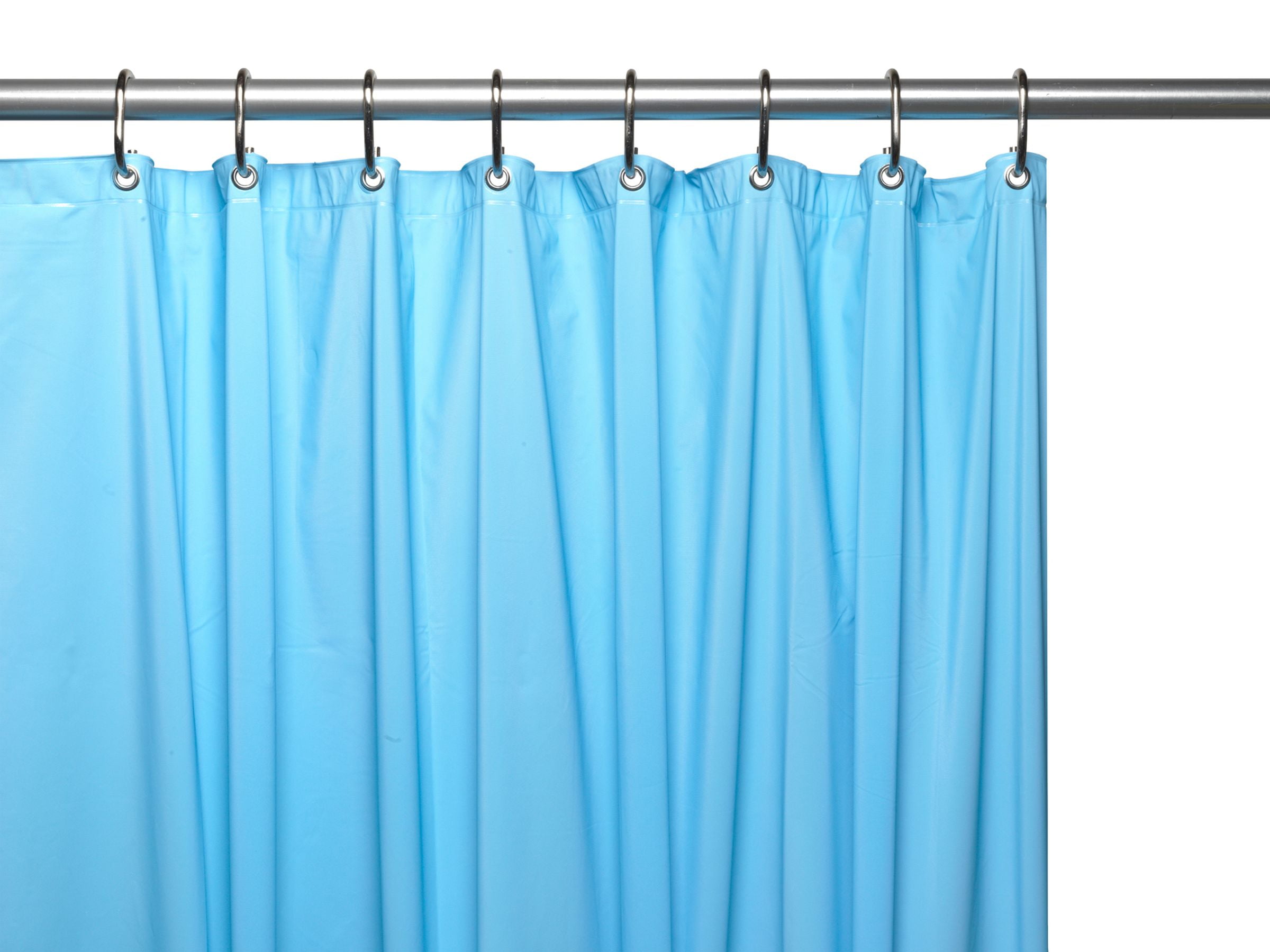 Better Bathrooms Shower Curtain Liner Light Blue Vinyl 