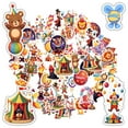 thumbnail image 3 of 35pcs-50pcs Adorable Animal Stickers Funny Clown Stickers Colorful Carnival Stickers for Luggage Laptop Suitcase, 3 of 9